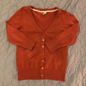 ModCloth Charter School Sweater in Pumpkin, Small